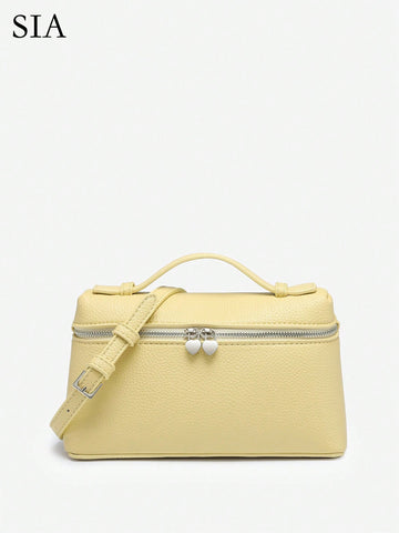 Women's Vintage Commuter Woven Faux Leather Box-Shaped Handbag