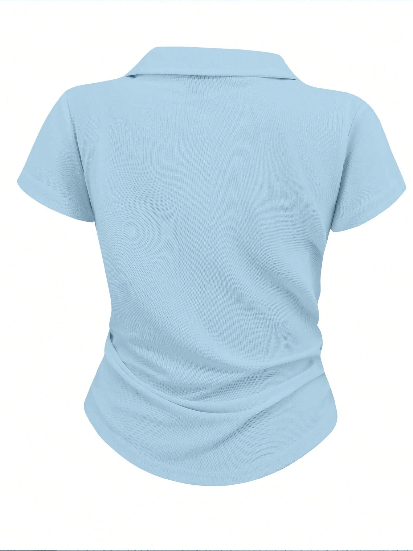Women's Casual Color Block Ruched T-Shirt