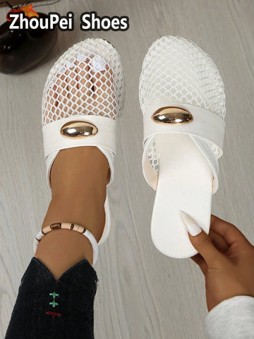 Women's Summer Lace Hollow Flat Shoes