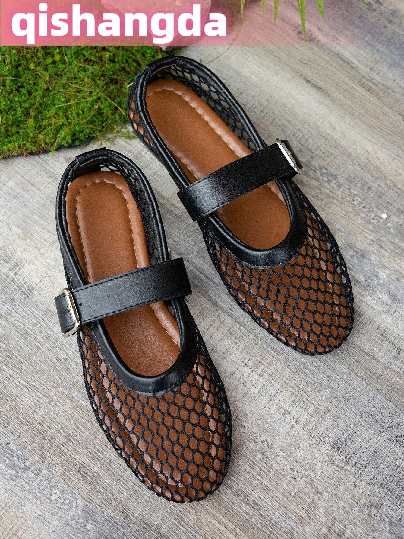 Round Toe Synthetic Mesh Breathable Sandals