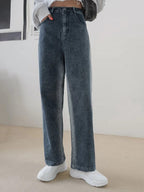 DAZY High Waist Slant Pockets Straight Leg Jeans Shein
