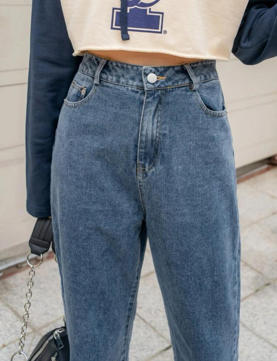 DAZY High Waist Straight Leg Jeans Shein