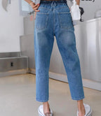 DAZY High Rise Crop Mom Jeans Shein