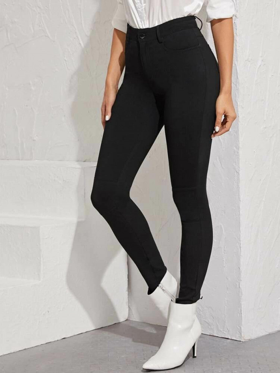 High-Rise Skinny Jeggings Shein