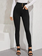 High-Rise Skinny Jeans Shein