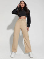 High Waist Wide Leg Jeans Shein