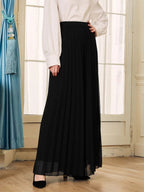Wide Leg Pleated Pants Shein