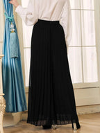 Wide Leg Pleated Pants Shein