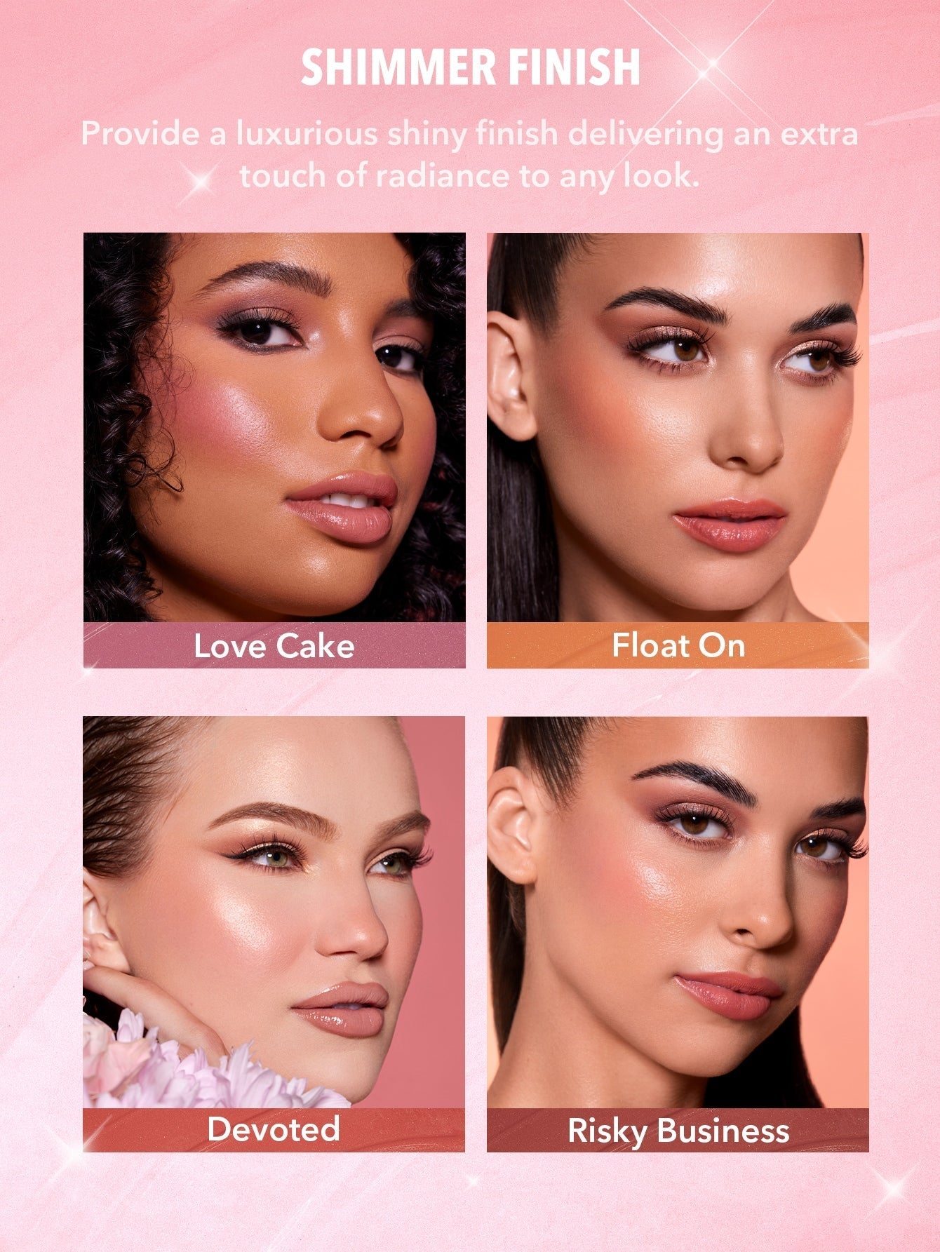 Color Bloom Liquid Blush Shimmer & Matte Collection Set SHEGLAM