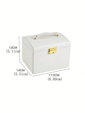 1PC Luxury PU Leather Drawer Jewelry Boxes Shein