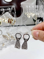 1pc Clothes Hanger Design Clear Jewelry Display Rack Shein