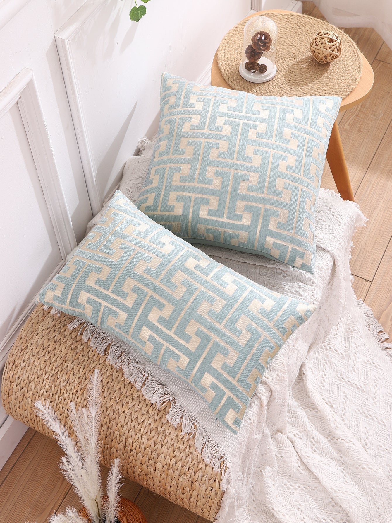 1pc Geometric Pattern Cushion Cover Shein