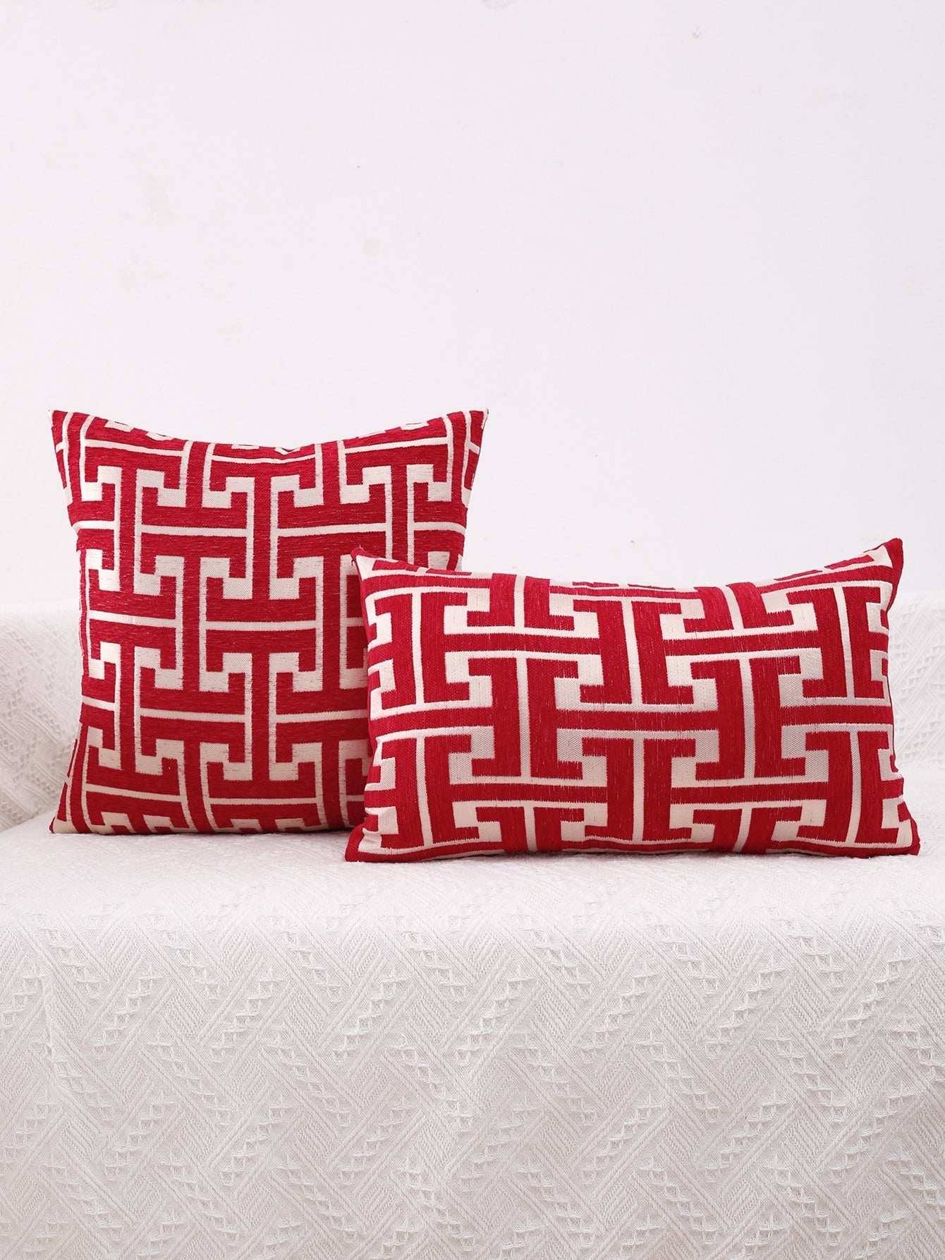 1pc Geometric Pattern Cushion Cover Shein