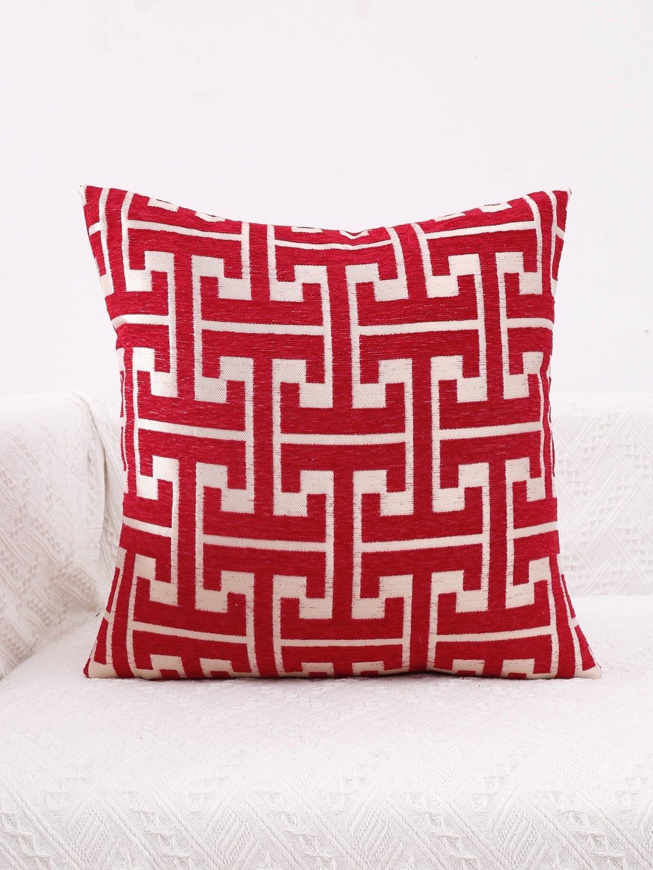 1pc Geometric Pattern Cushion Cover Shein