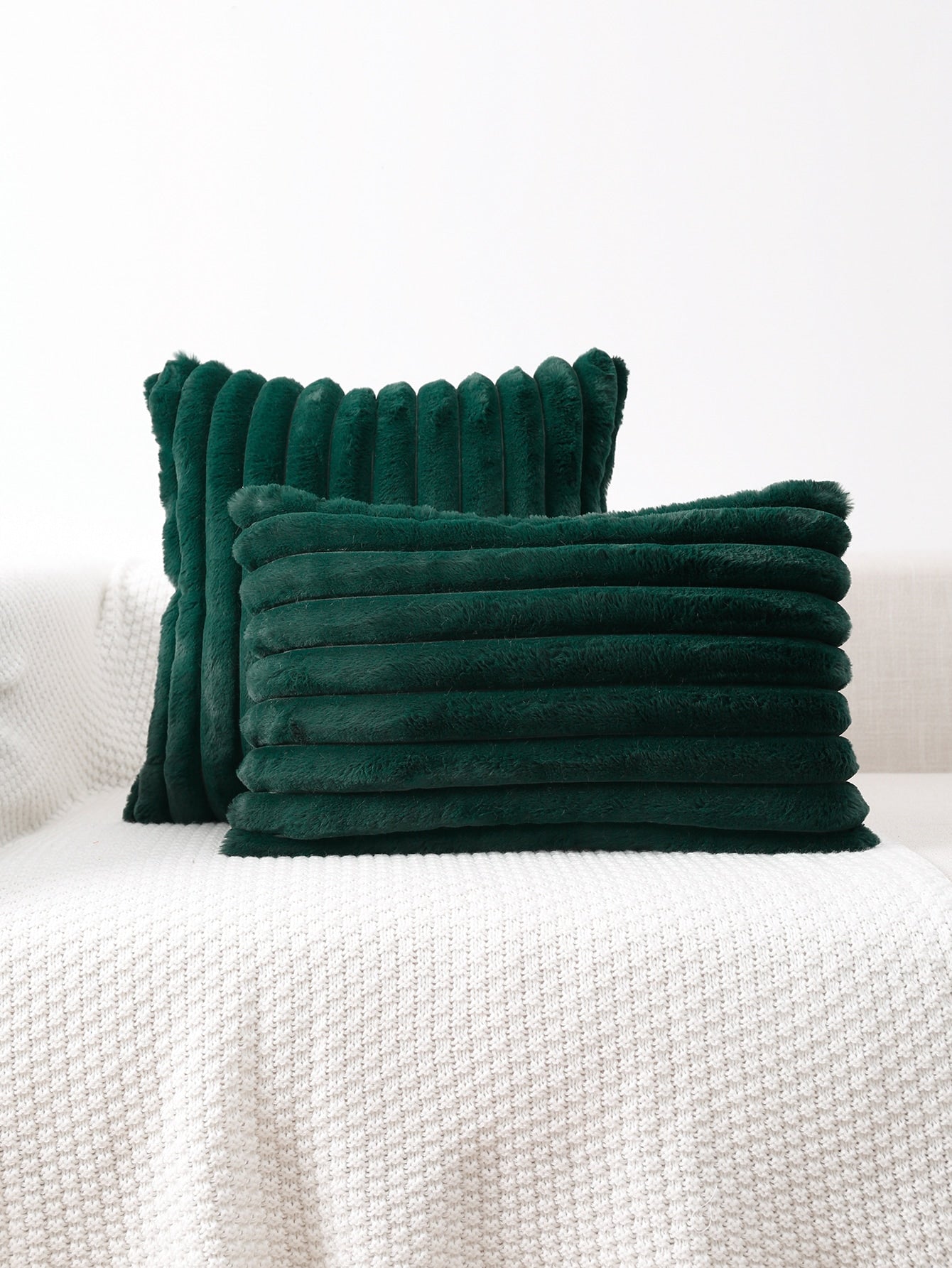 1pc Solid Color Cushion Cover Shein