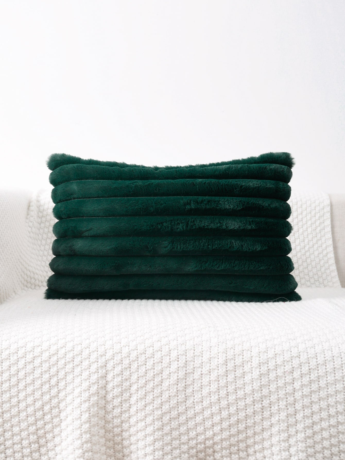 1pc Solid Color Cushion Cover Shein