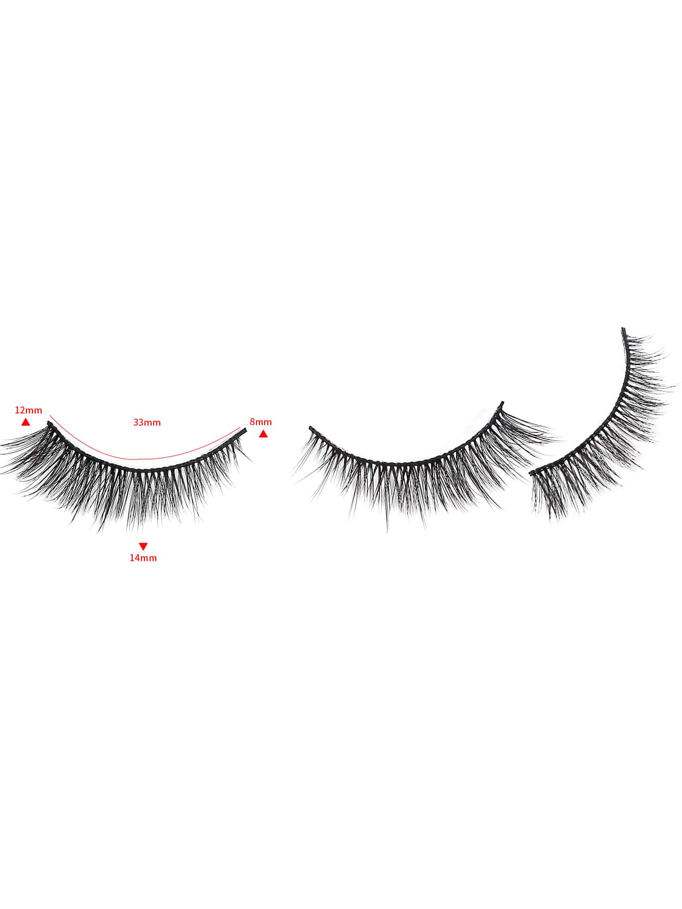 5pairs Natural Slanted False Eyelashes shein