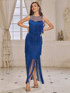 Belle Women'S Evening Dress With See-Through Patchwork Shein