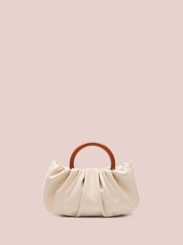 Contrast Trim Ruched Bag Shein