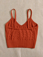 Essnce Cable Knit Cami Top Shein