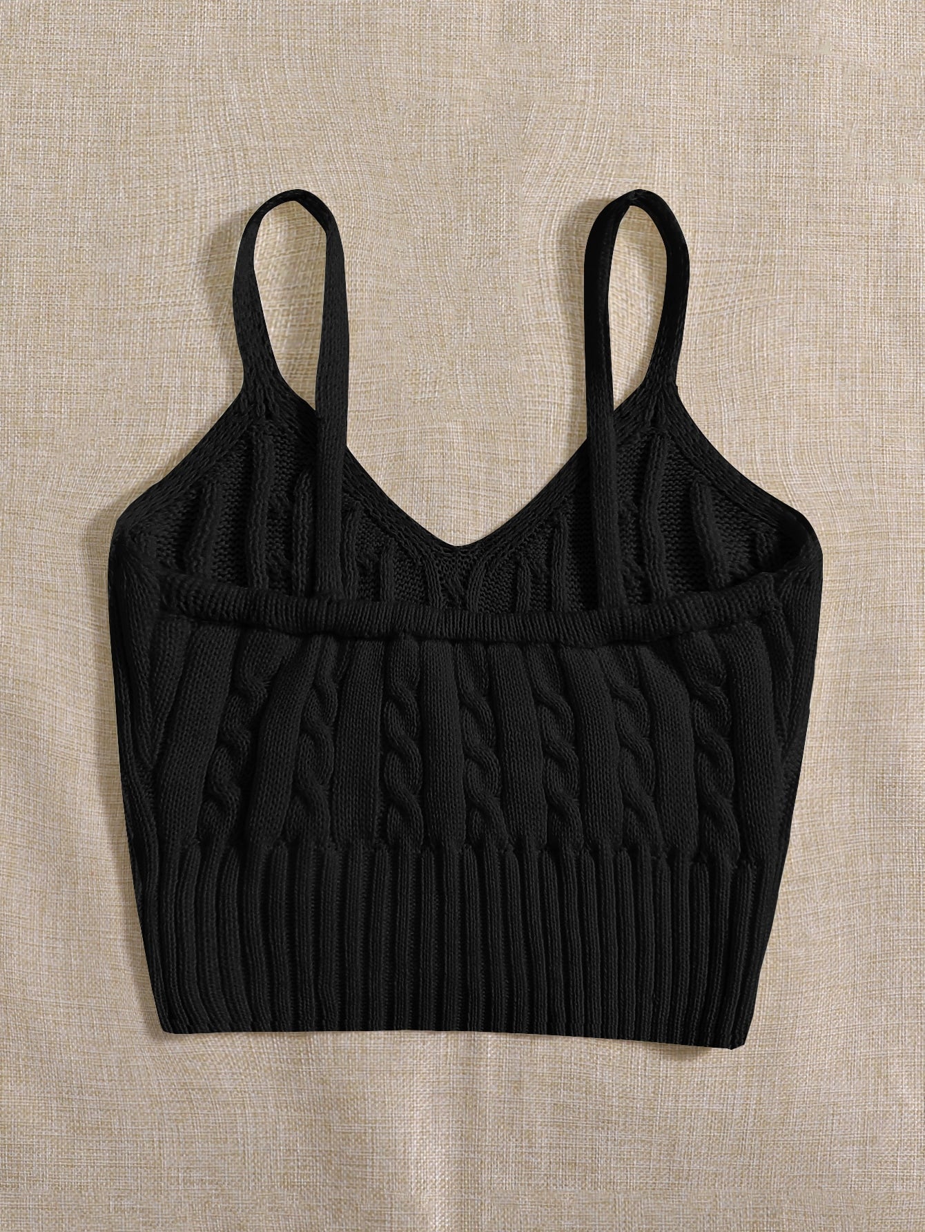 Essnce Cable Knit Cami Top Shein