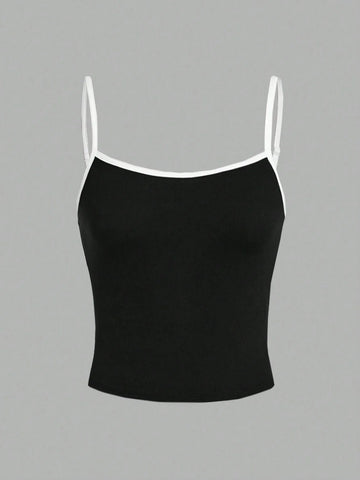 Essnce 4pcs/Set Women's Solid Color Tank Tops Shein