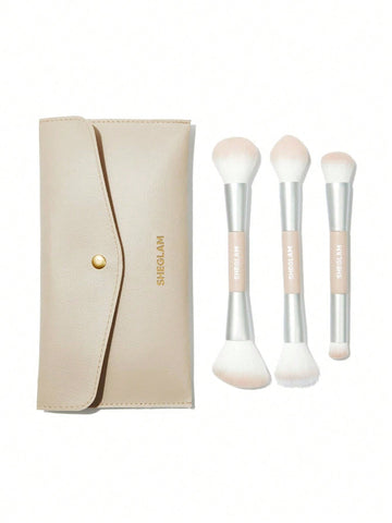 Glam 101 Face Essentials Brush Set With Bag SHEGLAM