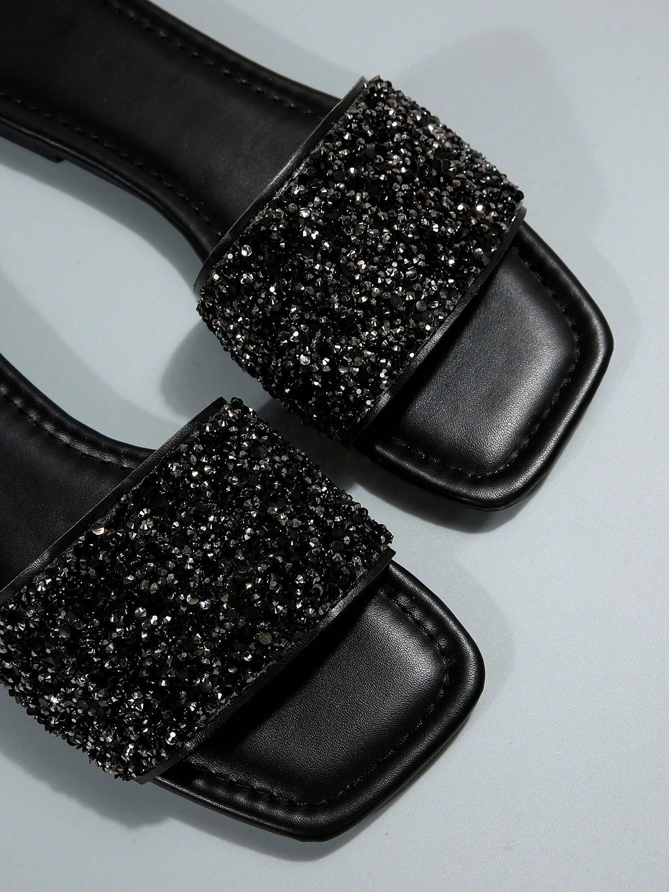 Glamorous Glass Slide Sandals Shein