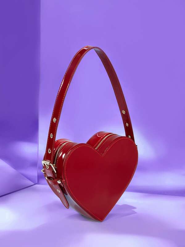 ICON Minimalist Heart Shaped Novelty Bag Shein