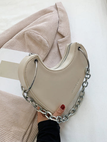 Letter Graphic Chain Novelty Bag Shein