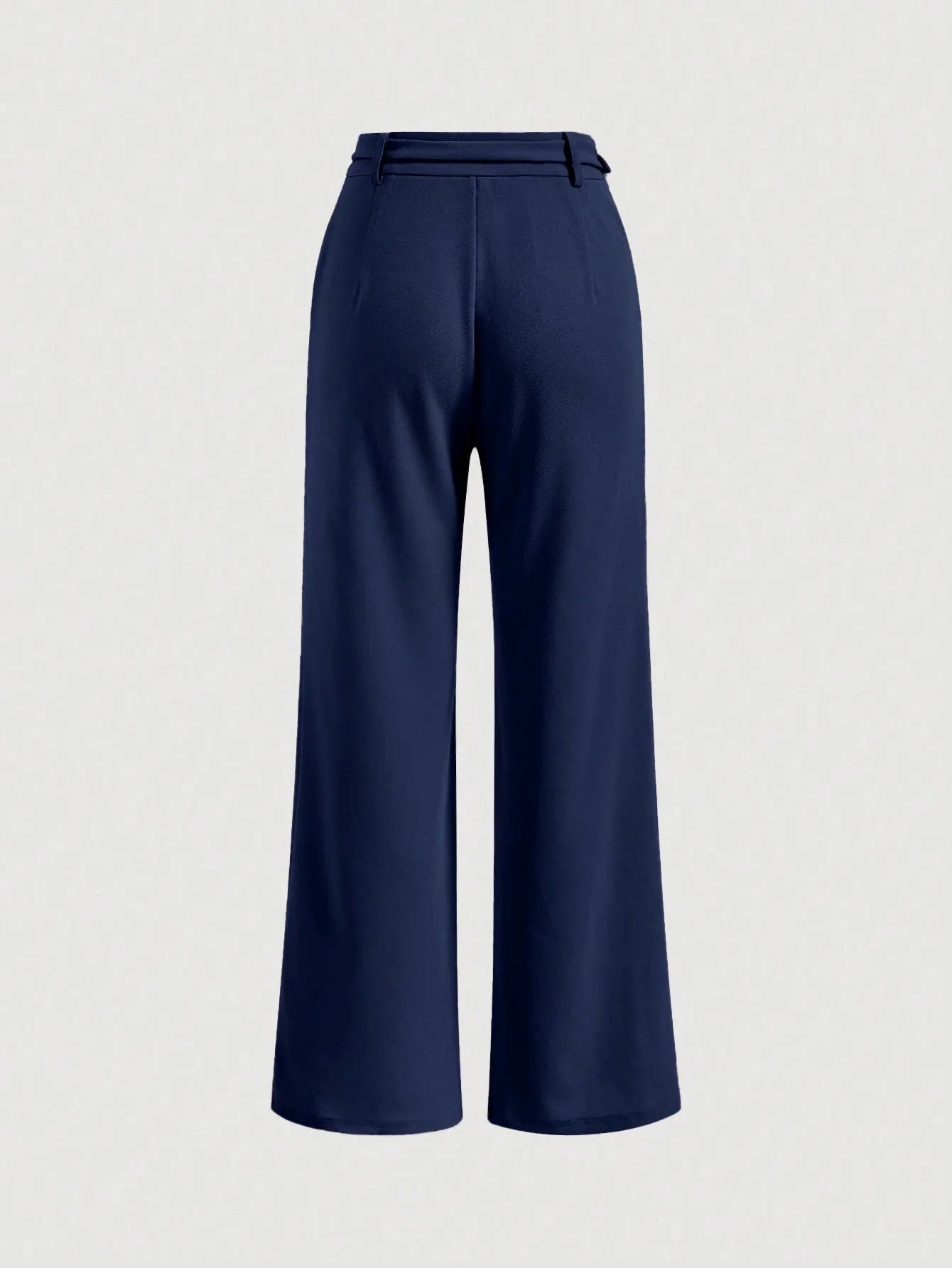 MOD Solid Chain Front Seam Detail Suit Pants Shein