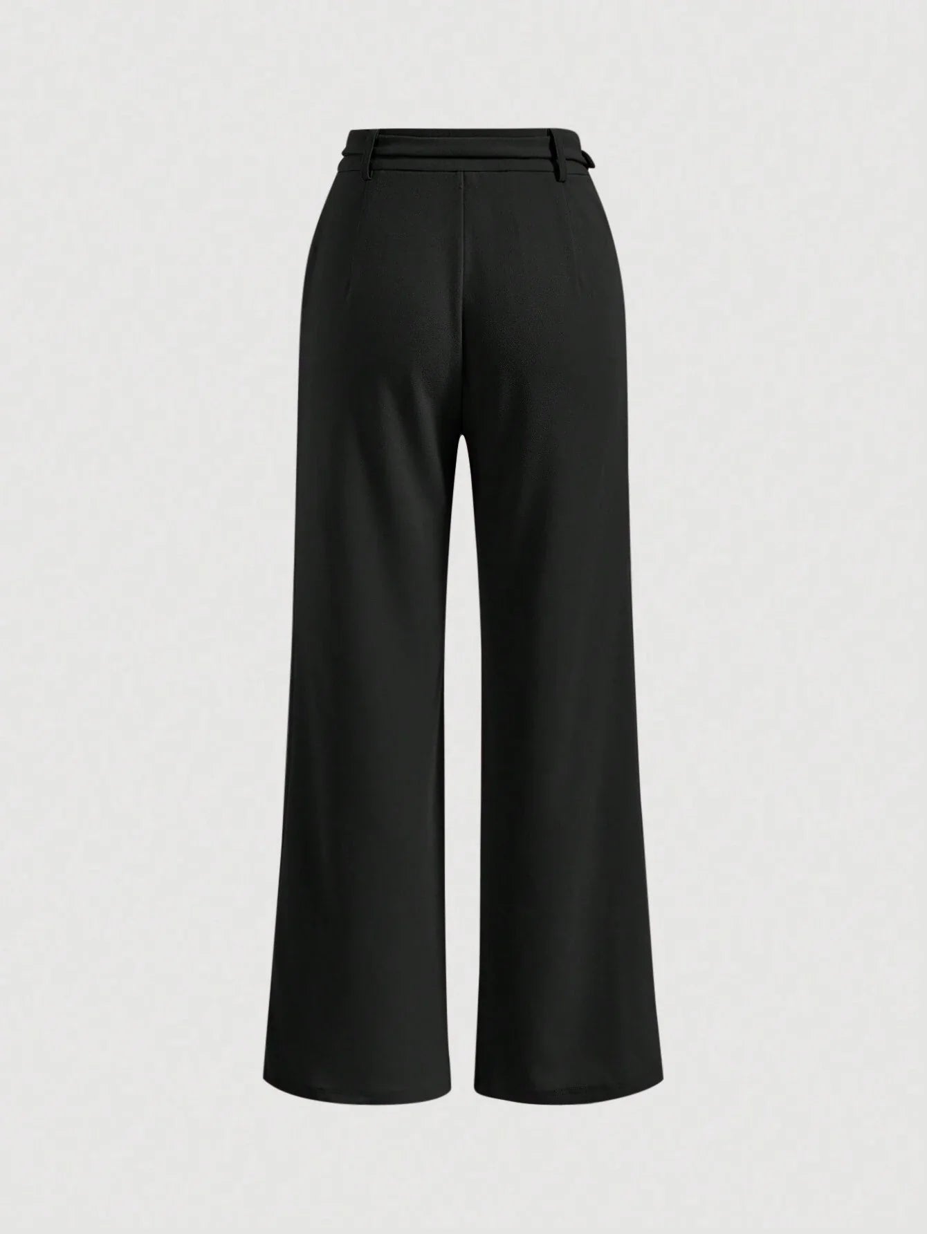 MOD Solid Chain Front Seam Detail Suit Pants Shein