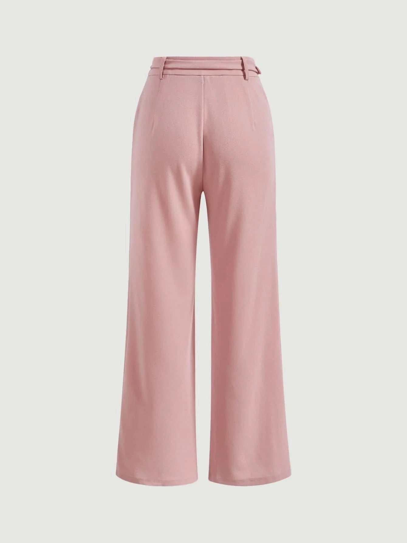 MOD Solid Chain Front Seam Detail Suit Pants Shein