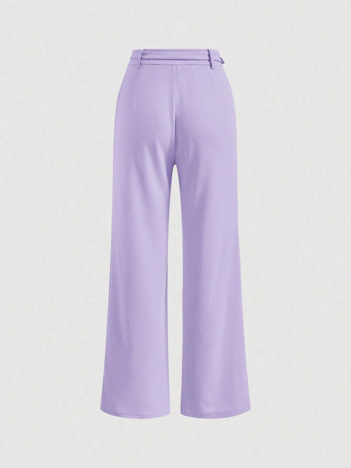 MOD Solid Chain Front Seam Detail Suit Pants Shein