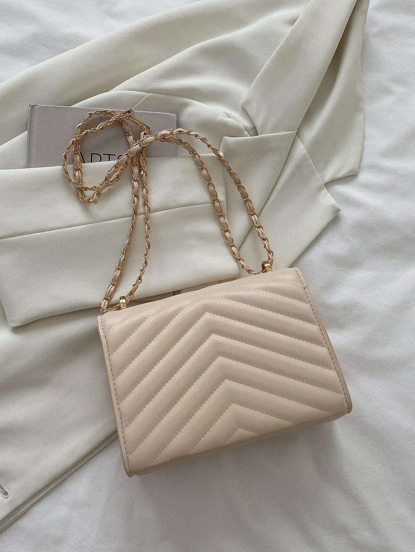 Mini Chevron Flap Square Bag Shein