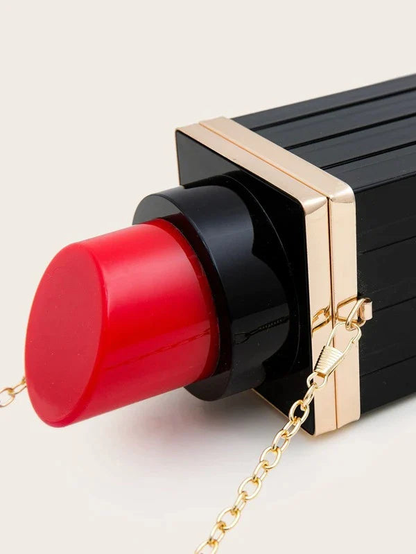 Mini Lipstick Shaped Evening Bag Shein