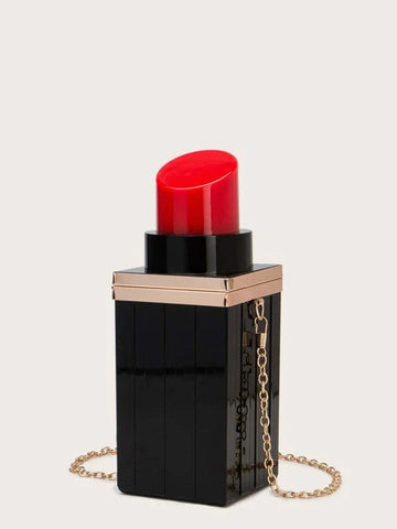 Mini Lipstick Shaped Evening Bag Shein