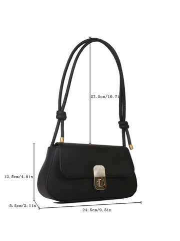 Minimalist Flap Baguette Bag Shein