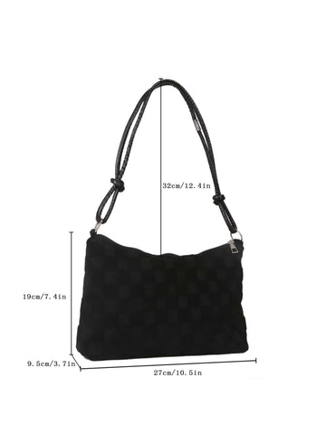 Minimalist Zipper Hobo Bag shoulder bag Shein