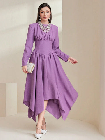 Modely Women's Purple Dress Shein