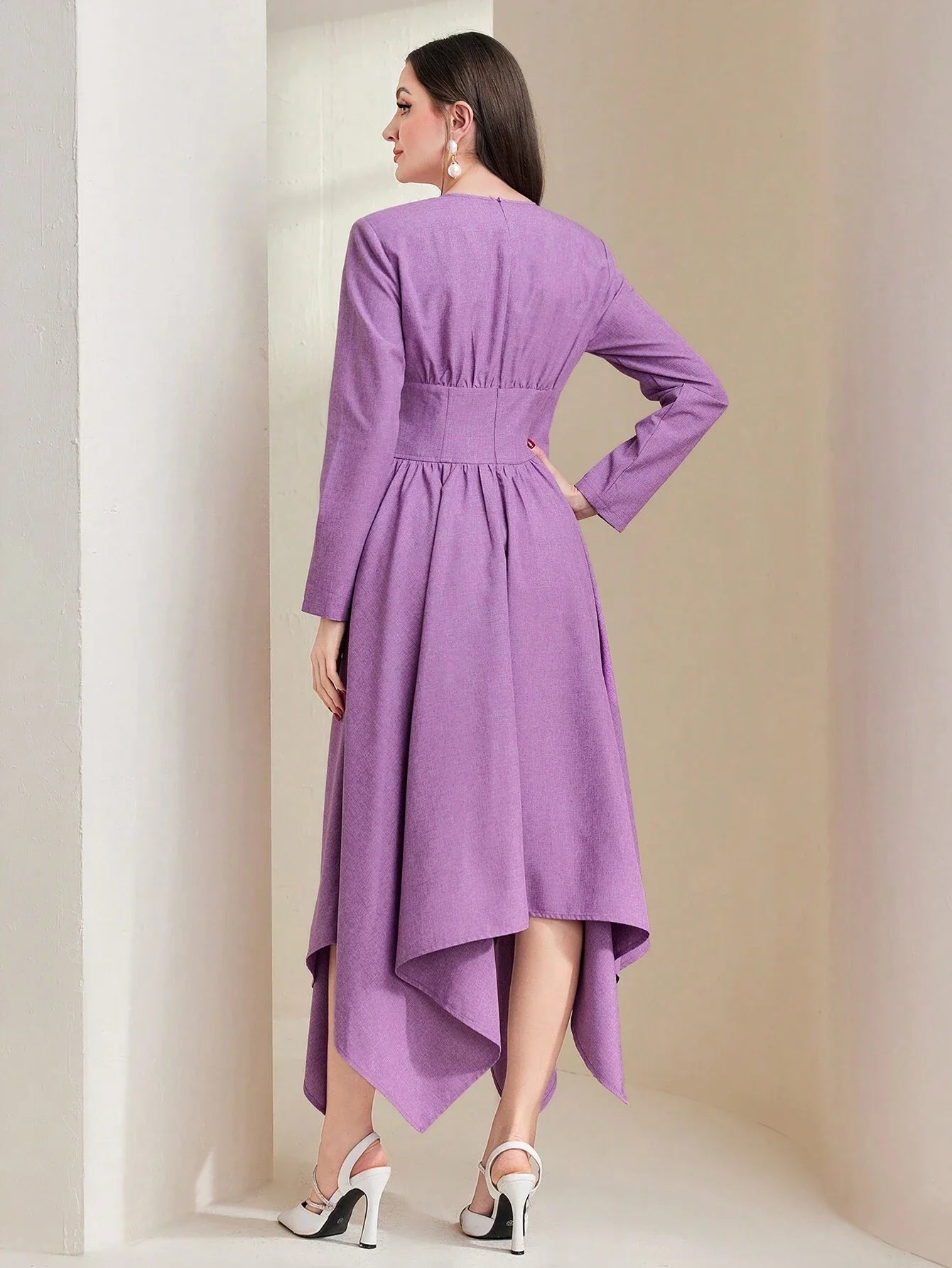 Modely Women's Purple Dress Shein