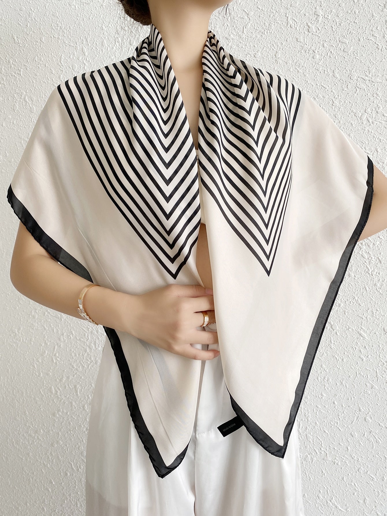 Striped Print Bandana Shein