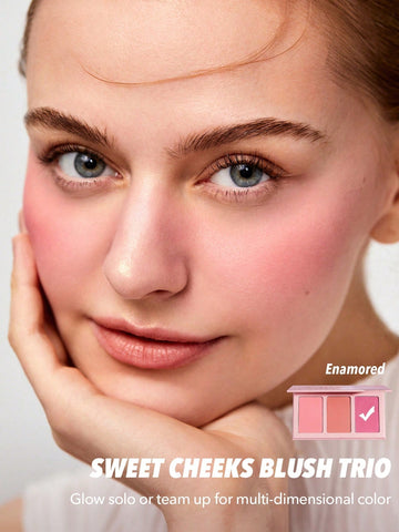 Sweet Cheeks Blush Trio-Enamored SHEGLAM