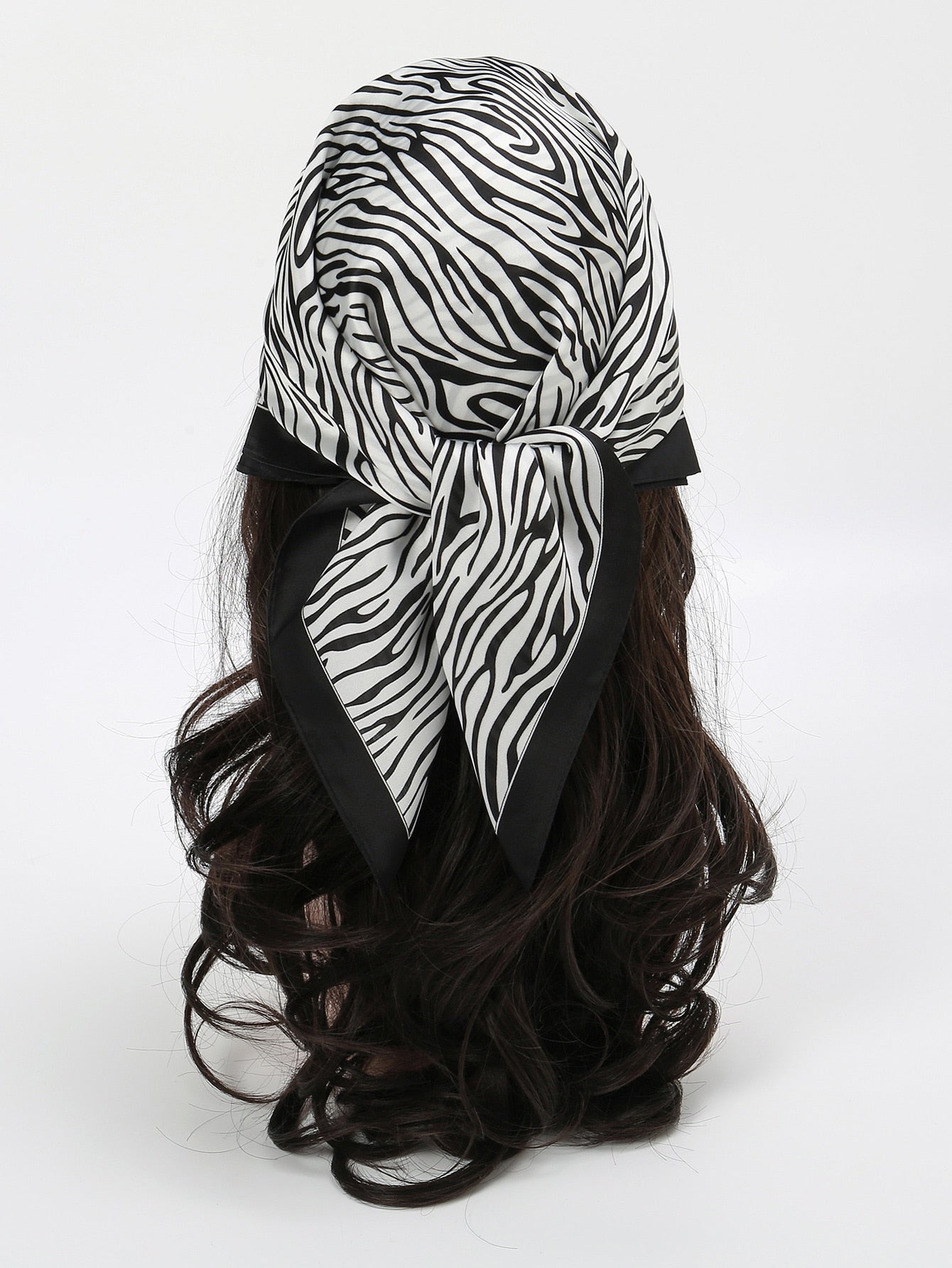 Zebra Striped Print Bandana Shein