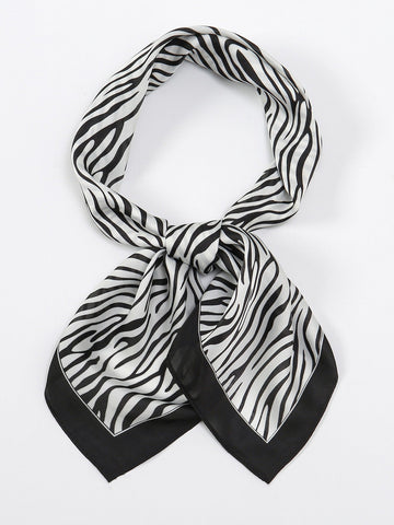 Zebra Striped Print Bandana Shein