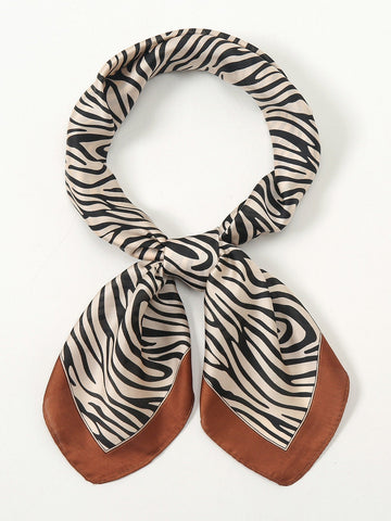 Zebra Striped Print Bandana Shein