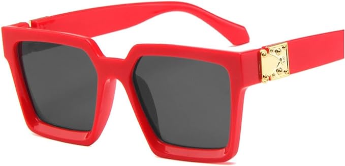 Black & Red Frame Sunglasses shein