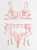 Cut Out Floral Sexy Lingerie shein